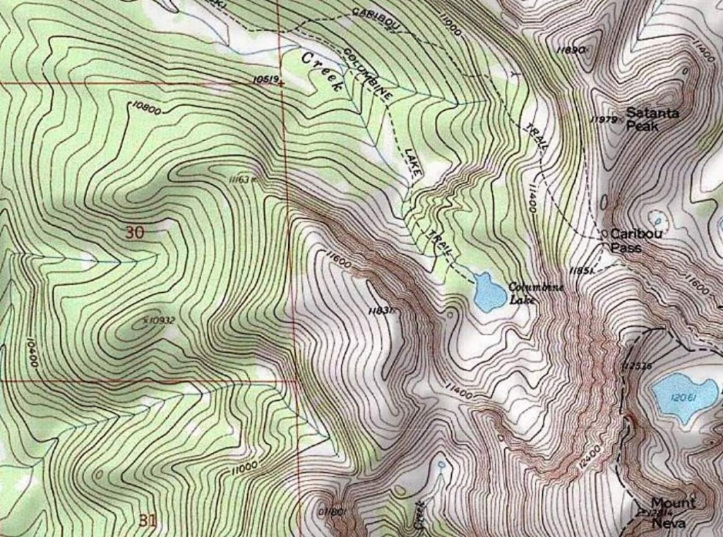 golden lake elevation topographic map