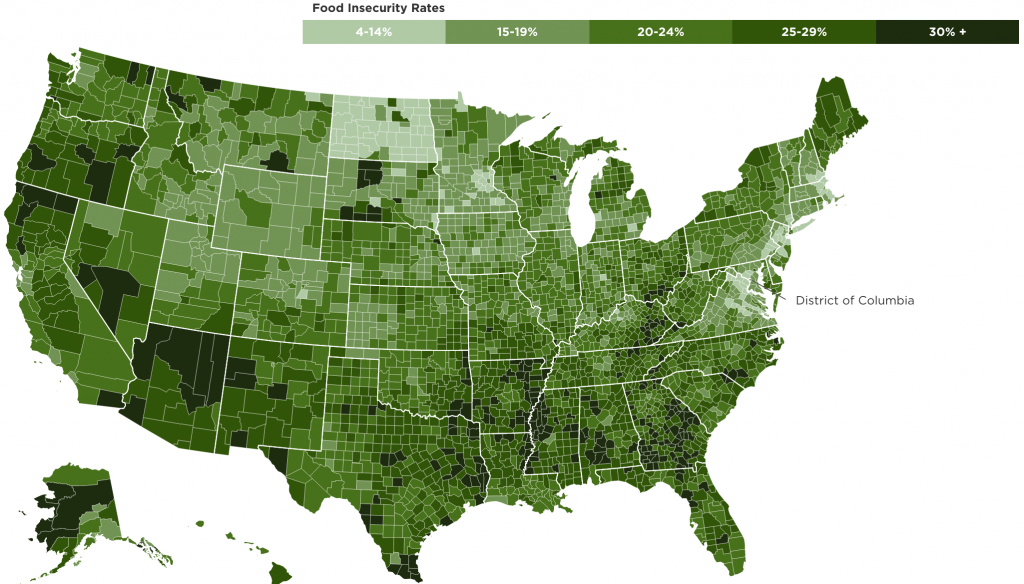 Food Insecure Children – The State Of Obesity - Food Desert Map California