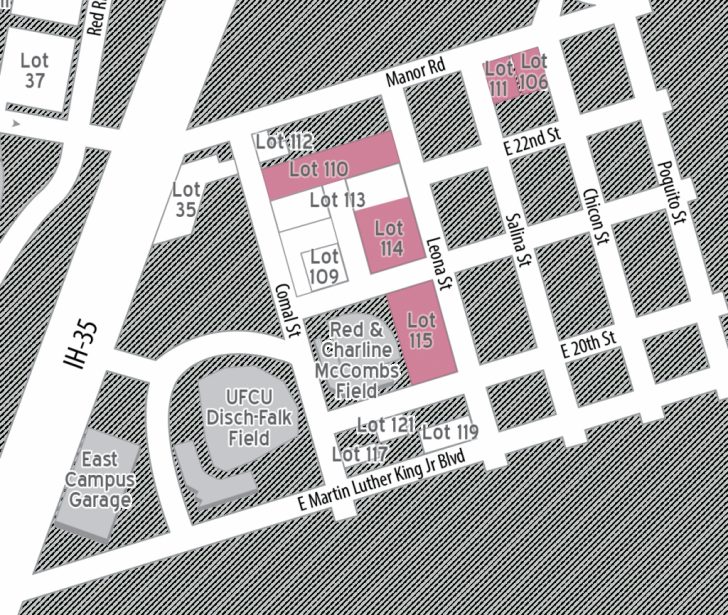 University Of Texas Football Parking Map 2016