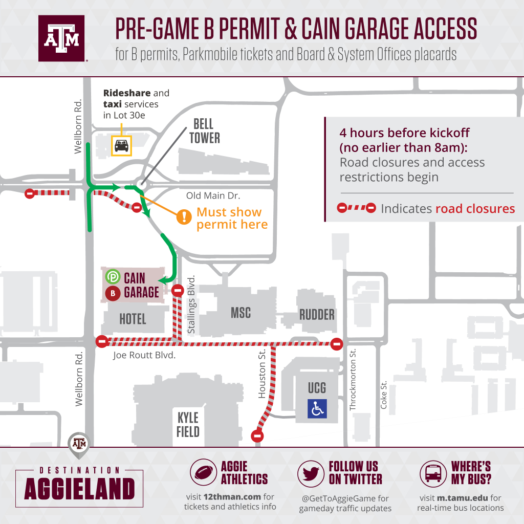 Football Parking &amp;amp; Information - Texas A&amp;amp;m Parking Lot Map