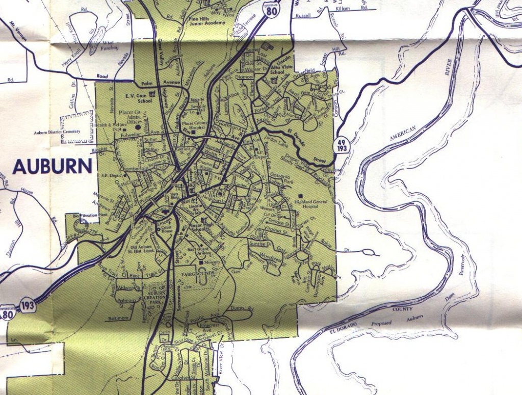 Foothill Rails--Misc.--Auburn,ca - Auburn California Map