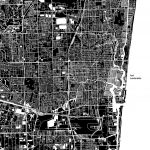 Fort Lauderdale, Florida, Downtown Map, Dark | Hebstreits Sketches   Street Map Of Fort Lauderdale Florida