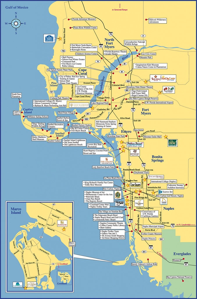 Fort Meyers Tourist Map - Fort Meyers Florida • Mappery - Fort Meyer Florida Map