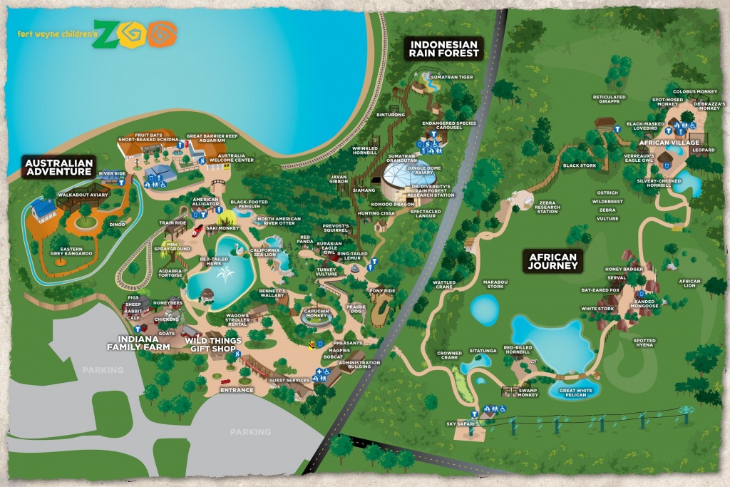 Fort Wayne Children&amp;#039;s Zoo Interactive Map | All About K | Fort Wayne - Central Florida Zoo Map