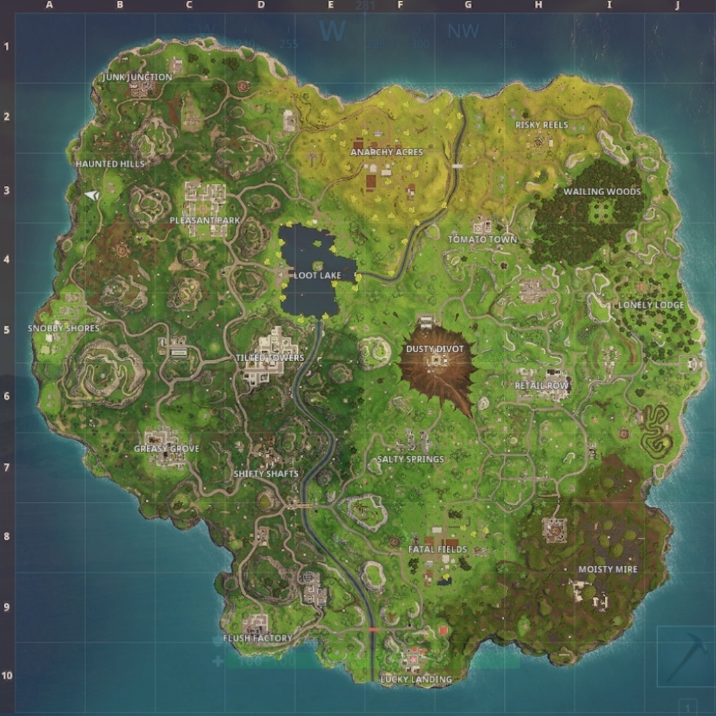 Printable Fortnite Map - Free Printable Maps