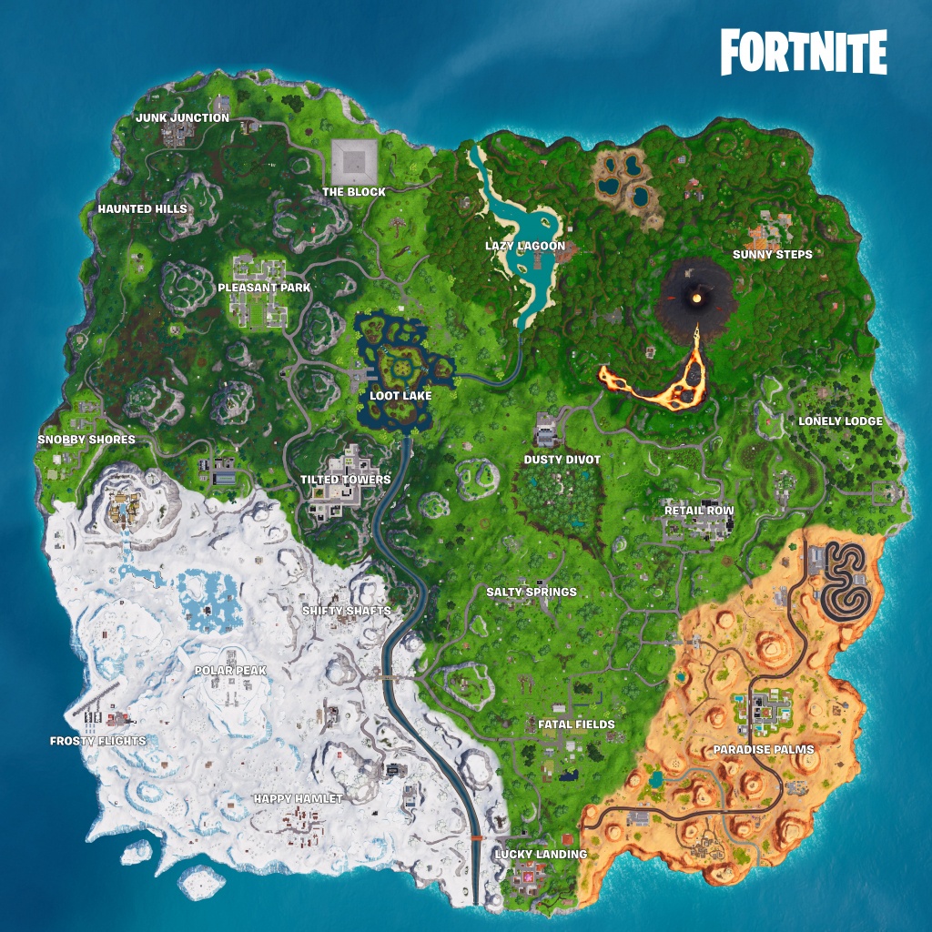 Fortnite Season 8 Map In 8K! : Fortnitebr - Printable Fortnite Map