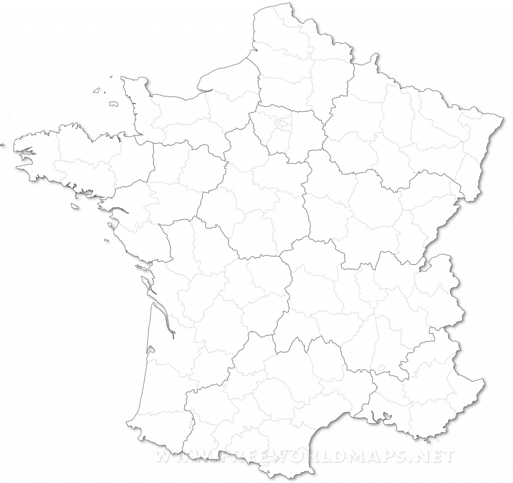 France Political Map - Map Of France Outline Printable