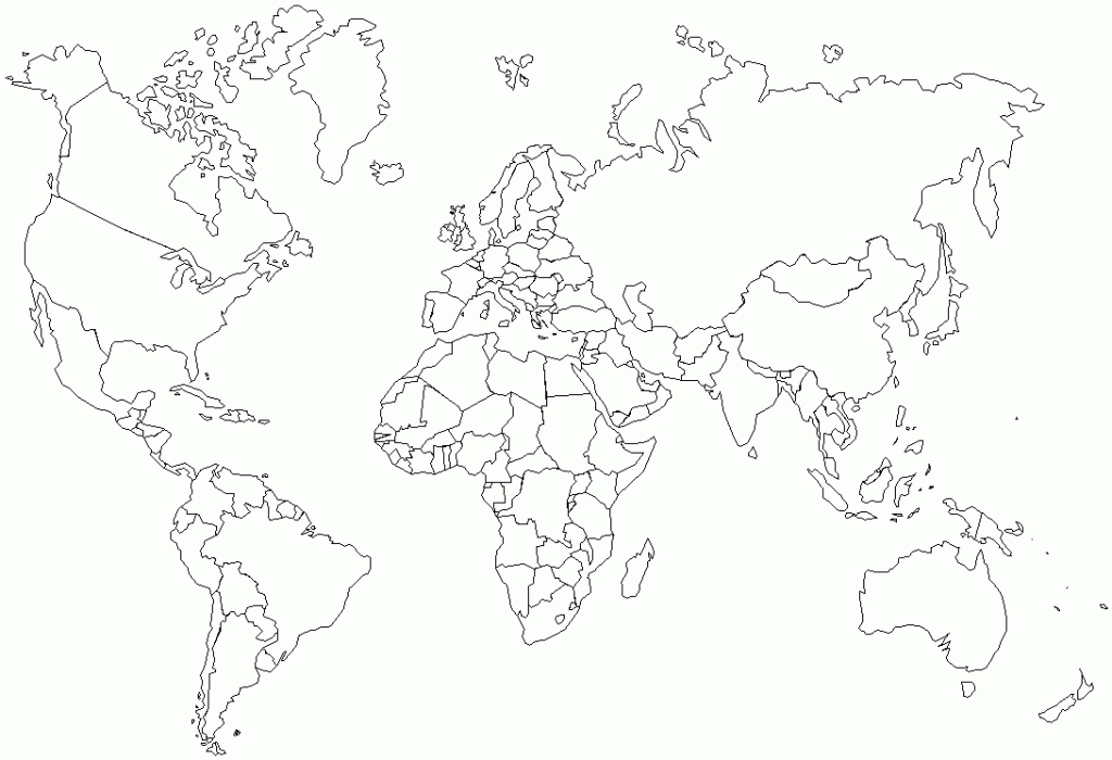 Free Atlas, Outline Maps, Globes And Maps Of The World - World Map Test Printable