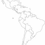 Free Blank Map Of North And South America Latin Printable In For 2   Printable Map Of North And South America