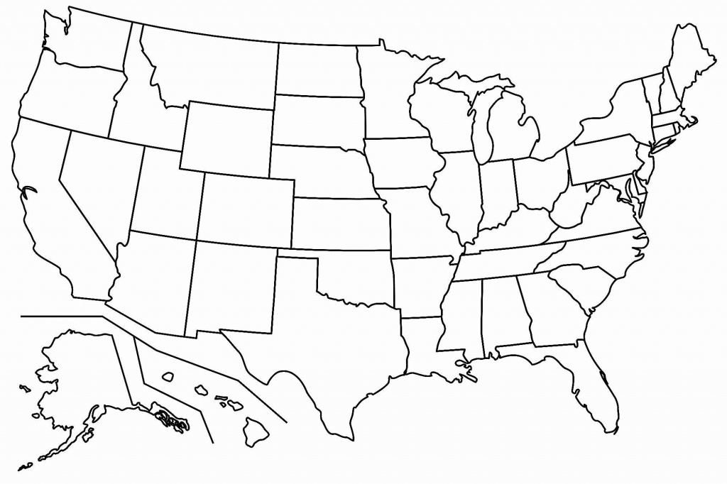 Free Blank Usa Map | Map Of Us Western States - Printable Blank Usa Map
