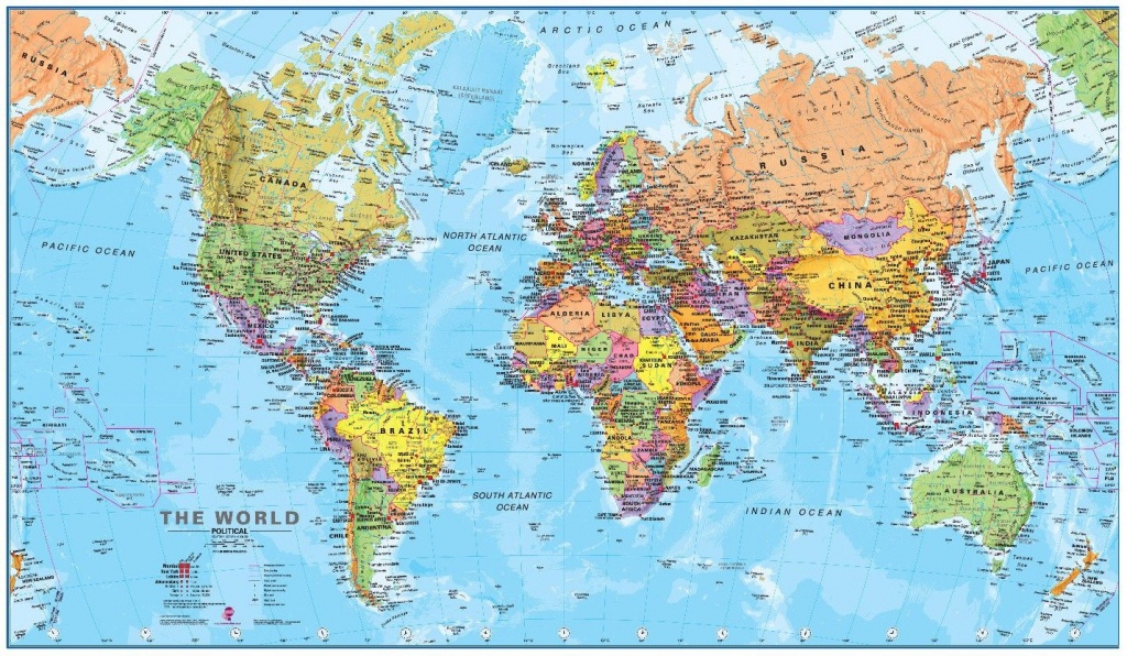 Free Hd Political World Map Poster Wallpapers Download | World Map - World Map Poster Printable