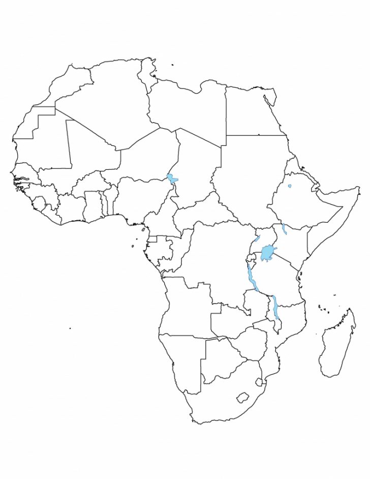 Blank Outline Map Of Africa Printable