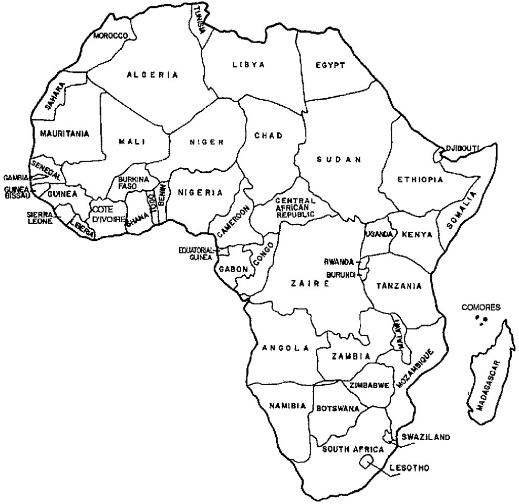 Free Printable Africa Map - Maplewebandpc - Printable Map Of Africa With Countries