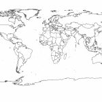 Free Printable Black And White World Map With Countries Labeled And   Printable World Map With Countries Black And White