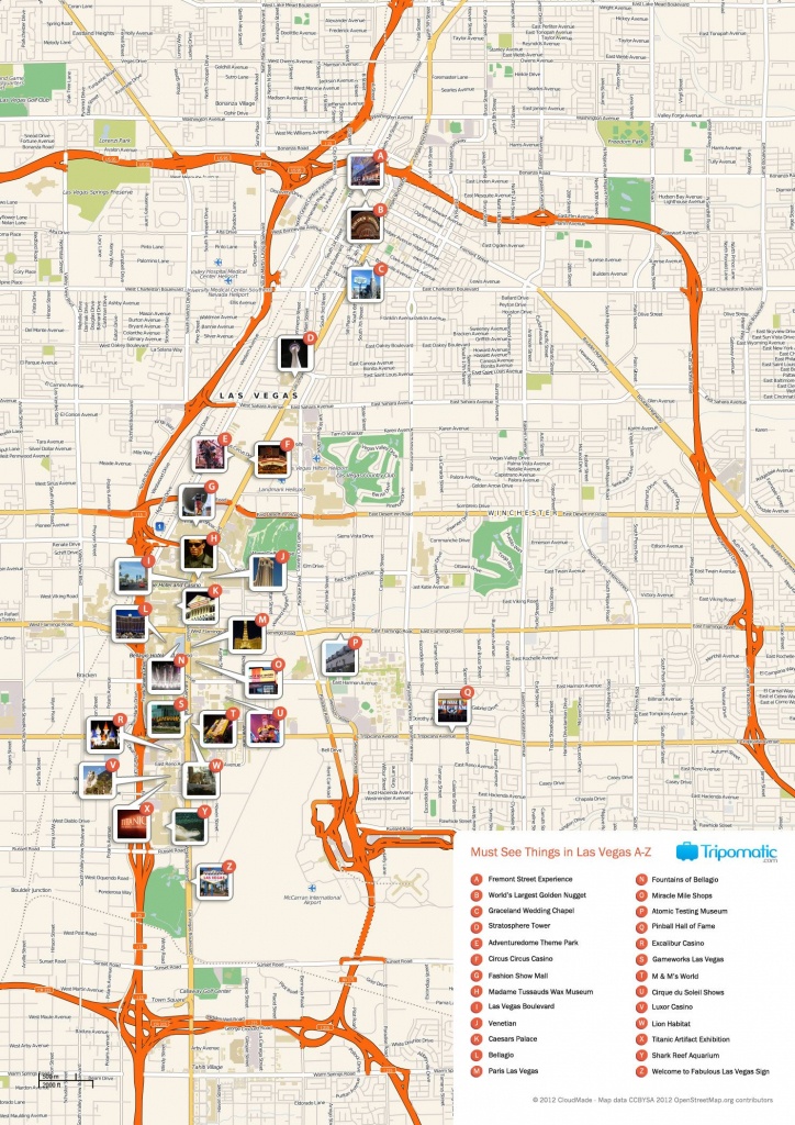 Free Printable Map Of Las Vegas Attractions. | Free Tourist Maps - Las Vegas Tourist Map Printable