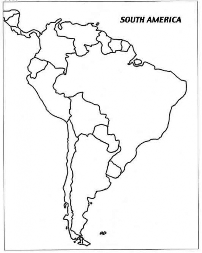 Free Printable Map Of South America And Travel Information - Free Printable Map Of South America