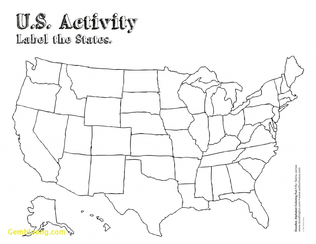 Free Printable Map Of The United States | D1Softball - Free Printable Blank Map Of The United States