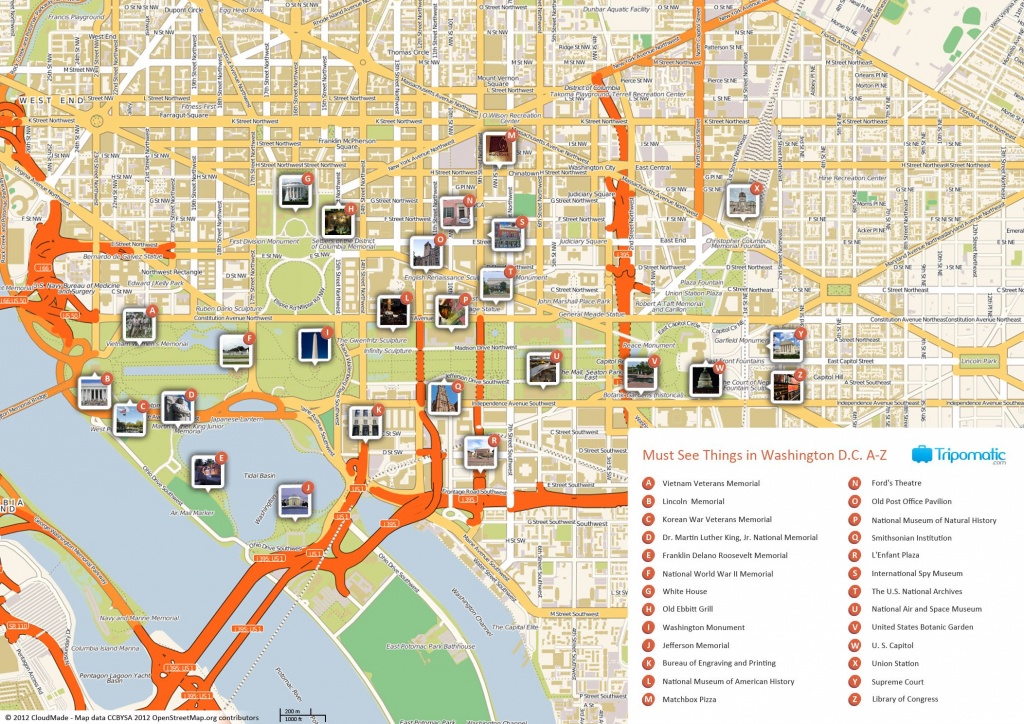 Free Printable Map Of Washington D.c. Attractions. | Washington Dc - Map Of Downtown Washington Dc Printable