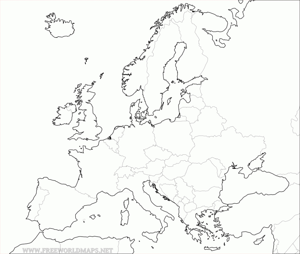 Free Printable Maps Of Europe - Blank Political Map Of Europe Printable