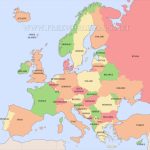 Free Printable Maps Of Europe   Free Printable Map Of Europe With Countries And Capitals