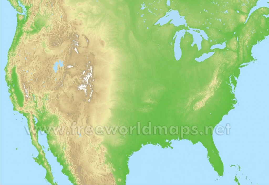 Physical Map Of The United States Printable Free Printable Maps