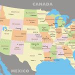 Free Printable Us States And Capitals Map | Map Of Us States And   Printable Usa Map With States And Cities