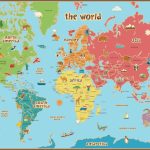 Free Printable World Map For Kids Maps And | Gary's Scattered Mind   Printable Children&#039;s Map Of The United States