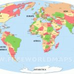 Free Printable World Maps   Picture Of Map Of The World Printable