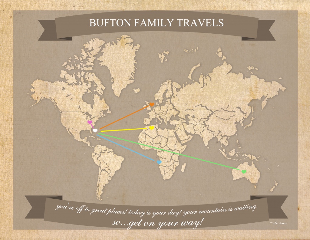 Free Printable World Travel Map - Free Printable Travel Maps