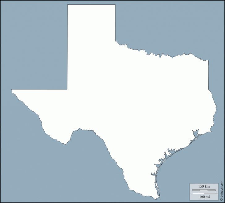 Free Printable Map Of Texas