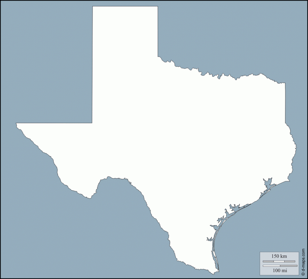 Free Texas Outline, Download Free Clip Art, Free Clip Art On Clipart - Free Printable Map Of Texas