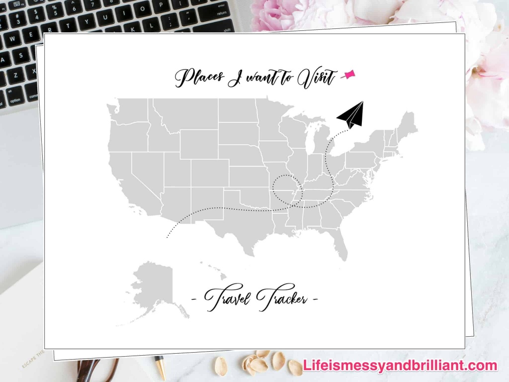 Free Travel Tracker Printable - Free Printable Travel Maps