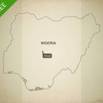 Free Vector Map Of Nigeria Outline | One Stop Map   Printable Map Of Nigeria