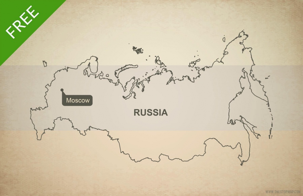 Free Vector Map Of Russia Outline | One Stop Map - Free Printable Map Of Russia