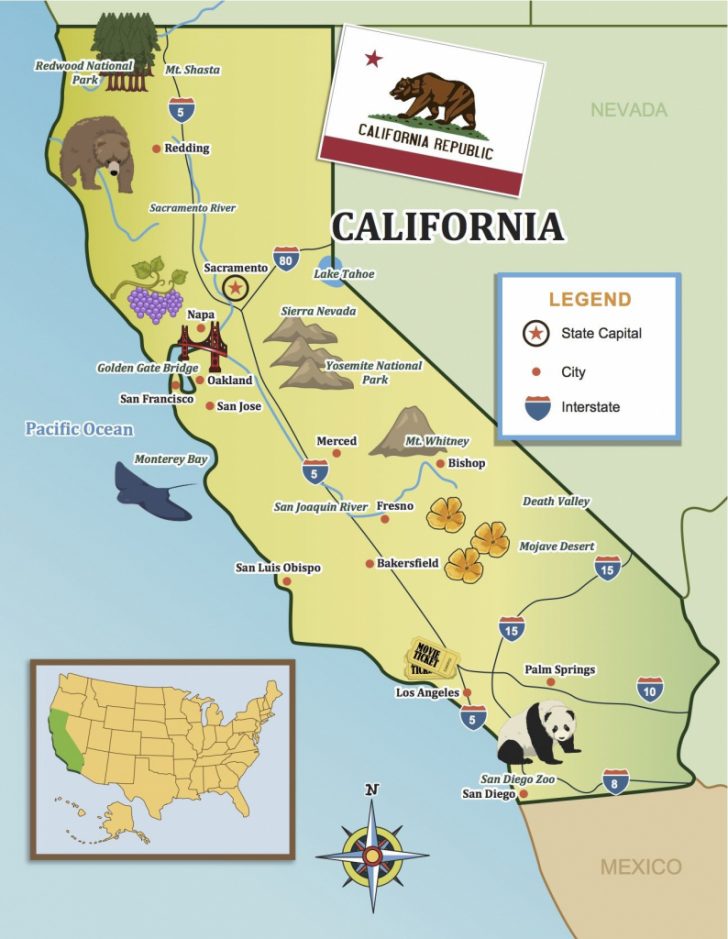 California Map For Kids