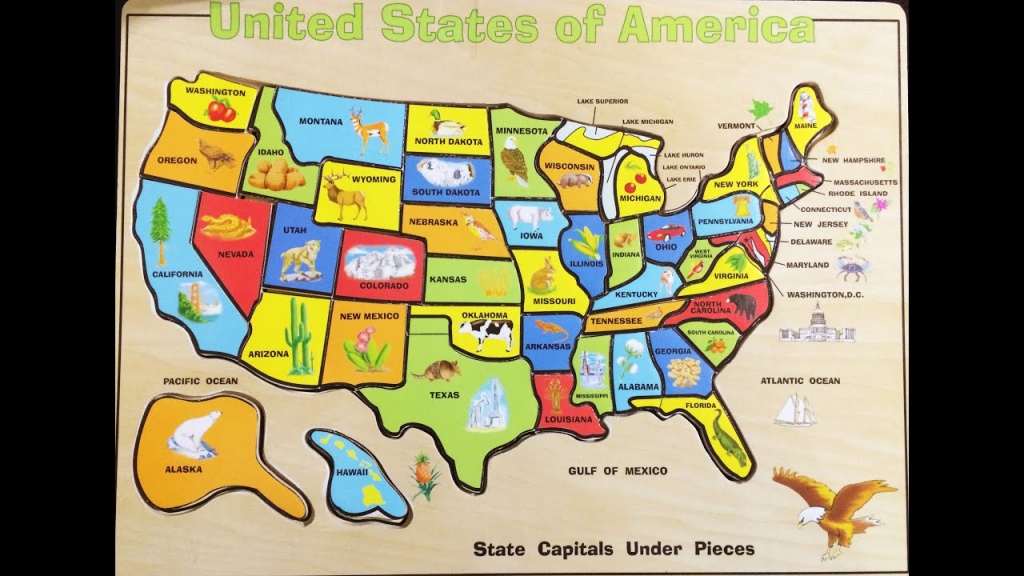 Fun Solving The United States Map Wood Puzzle | Melissa &amp;amp; Doug Usa - California Map Puzzle