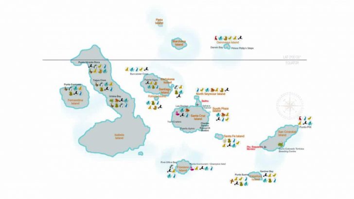 Printable Map Of Galapagos Islands