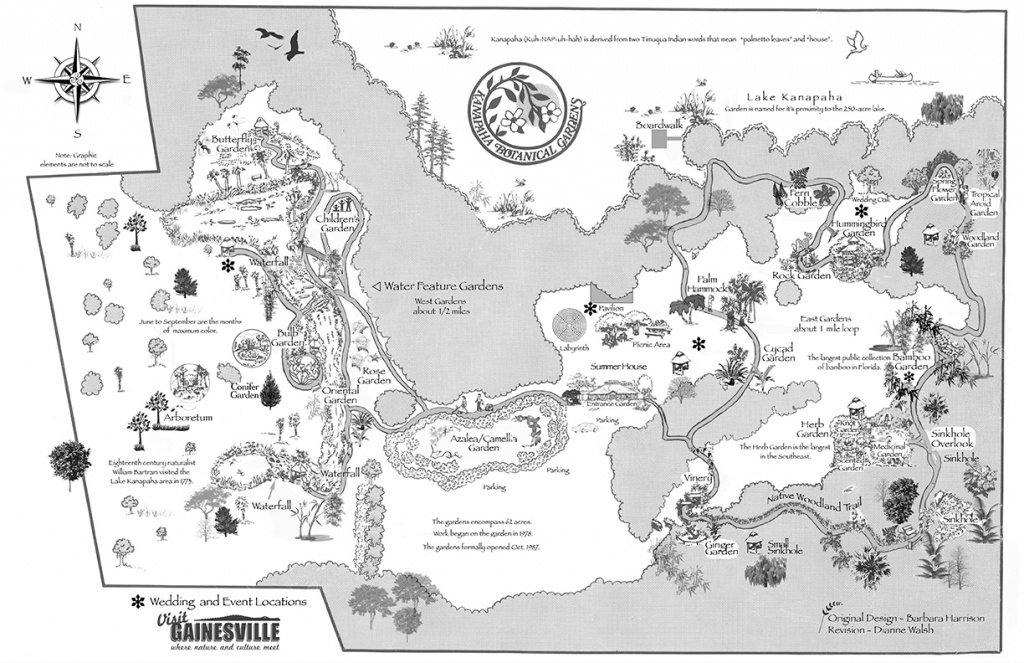 Garden Map | Kanapaha Botanical Gardens - Florida Botanical Gardens Map