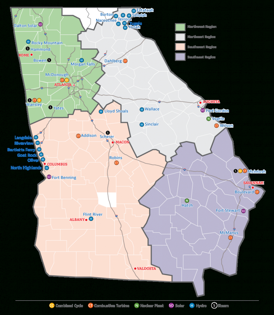 Generating Plants - Nuclear Power Plants In Florida Map