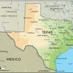 Geographical Map Of Texas And Texas Geographical Maps   Texas Land Map