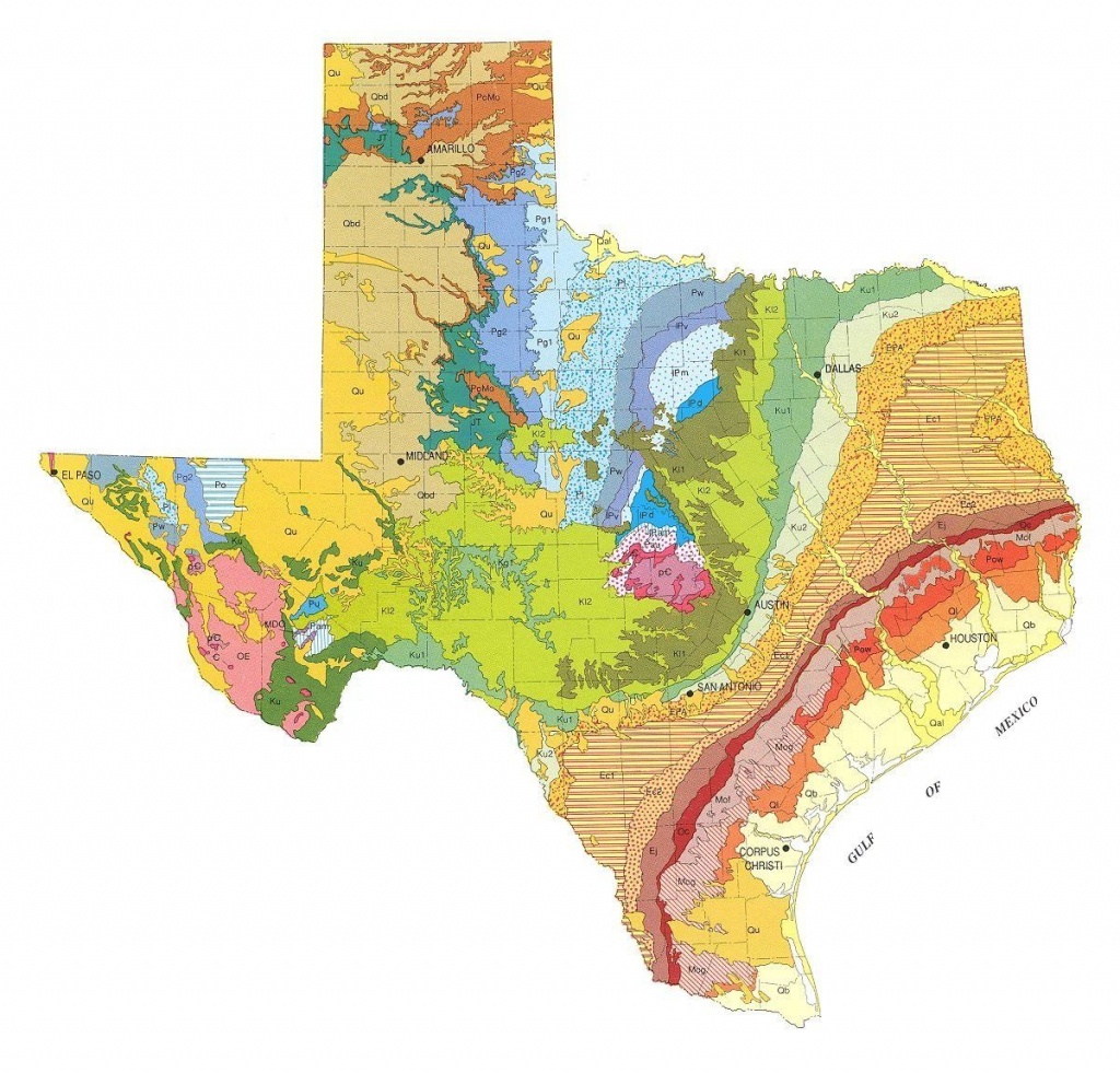 Geologic Maps Of The 50 United States In 2019 | Colorpatterndesign - Gold Prospecting In Texas Map