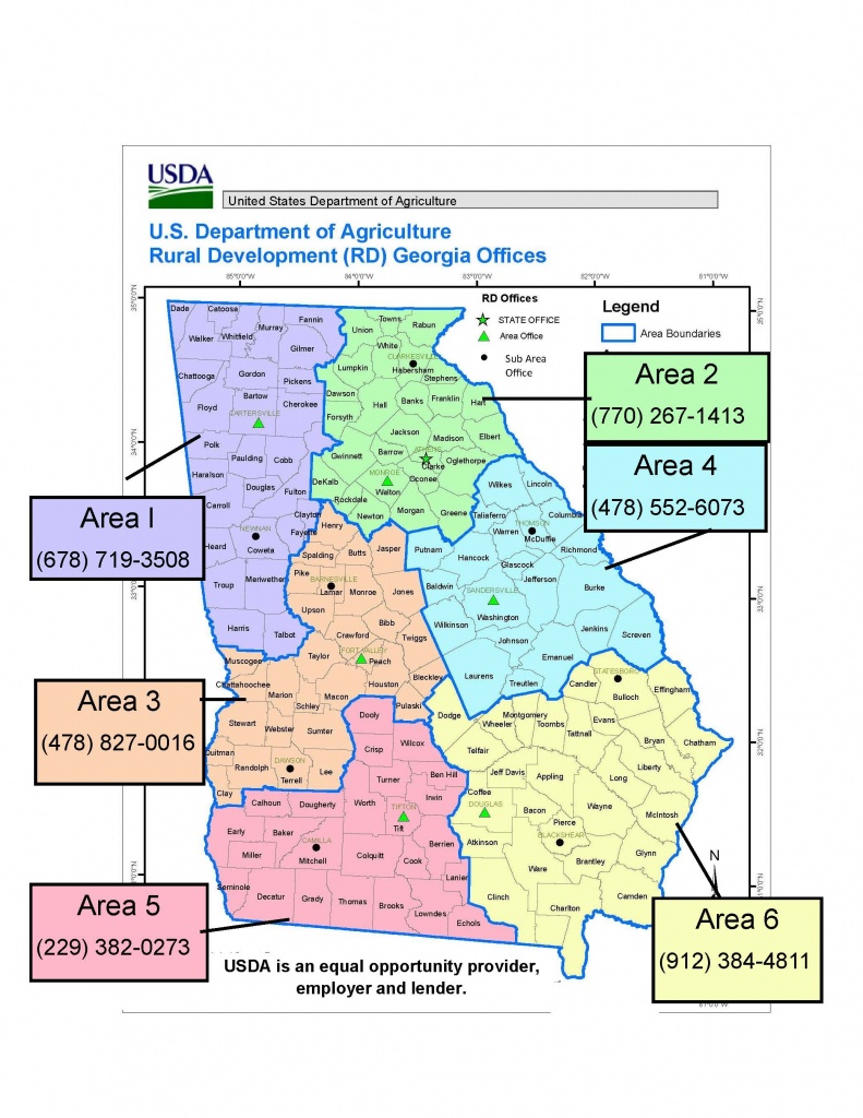 Georgia Contacts | Usda Rural Development - Usda Loan Map Texas