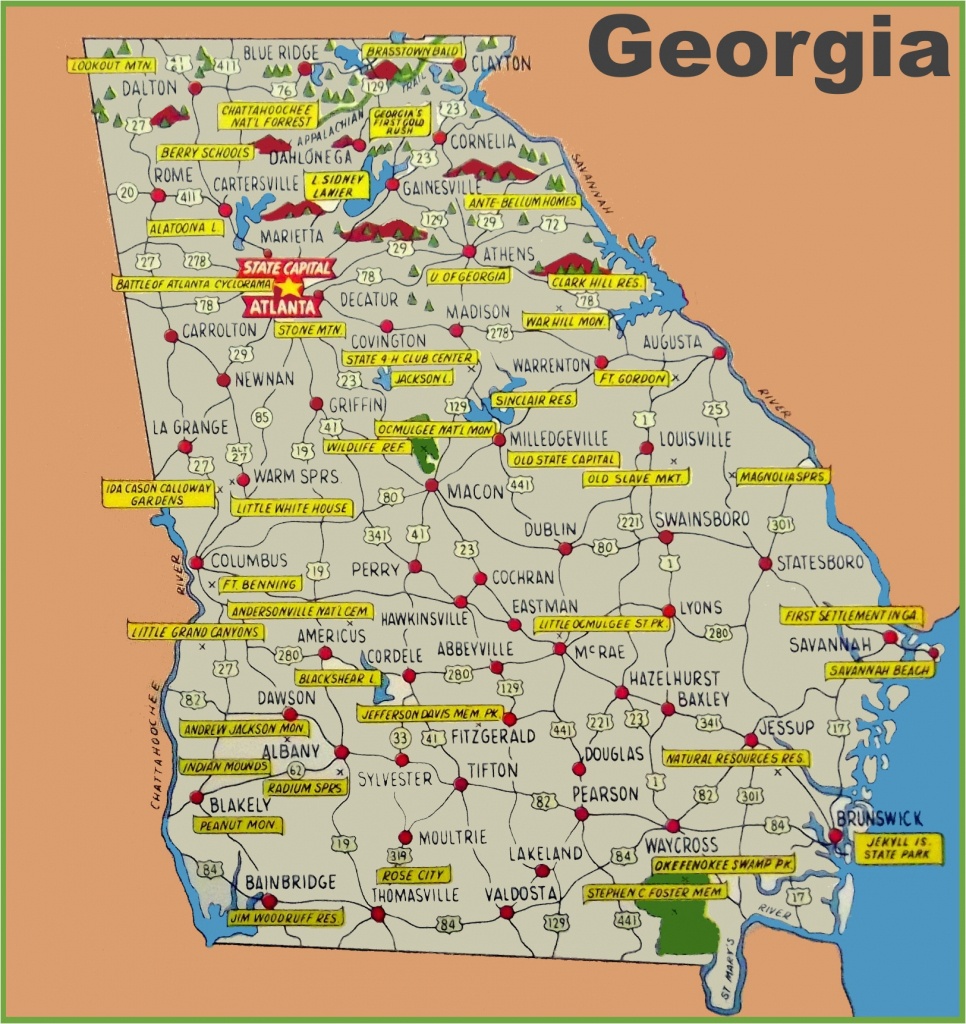 Georgia County Map Printable Georgia State Maps Usa Maps Of Georgia - Georgia State Map Printable
