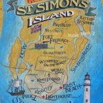 Georgia On My Mindst. Simon's Island Map Print, Golden Isle, Map   Printable Map Of St Simons Island Ga