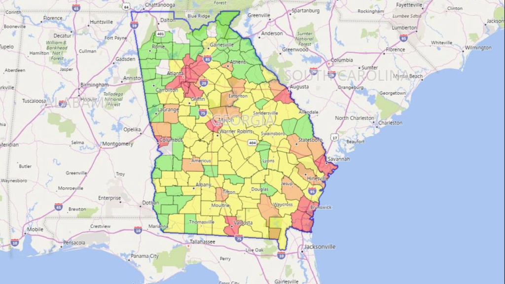 Georgia Power Outages: Latest Updates From Georgia Power After - Florida Power Outage Map