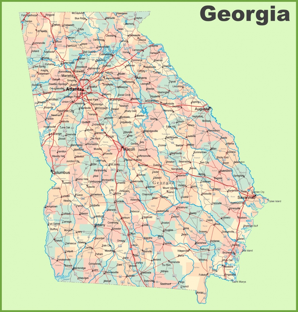 Georgia State Maps | Usa | Maps Of Georgia (Ga) - Georgia State Map Printable