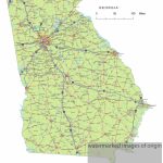 Georgia State Route Network Map. Georgia Highways Map. Cities Of   Free Online Printable Maps