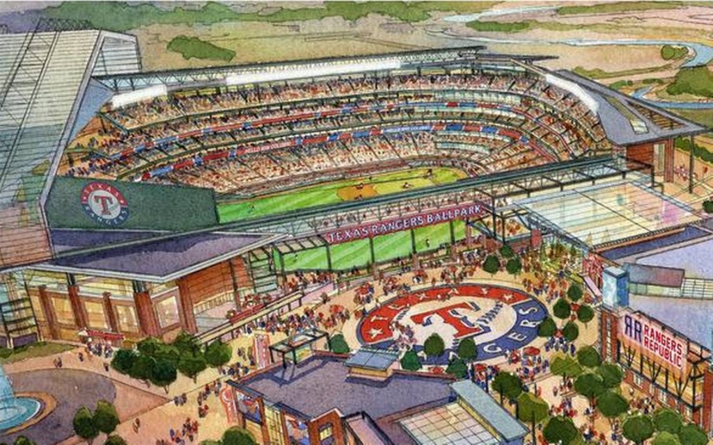 Globe Life Field Pictures Information And More Of The Future Texas Rangers Ballpark Map