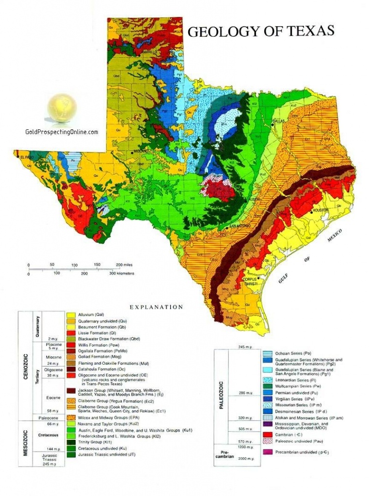 Gold Panning In Texas | L In 2019 | Geology, Texas Gold, Texas History - Gold Prospecting In Texas Map