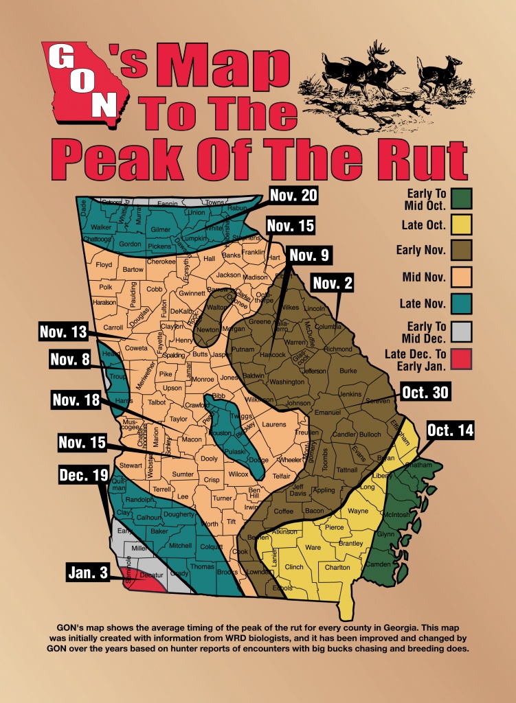 Gon&amp;#039;s Rut Map - Texas Rut Map 2017